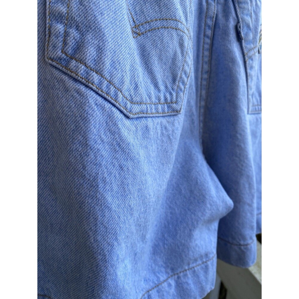 Native Blue Levi’s Jeans Women Size 3 Blue Mom Light Wash Denim Shorts 80s VTG - Picture 10 of 16